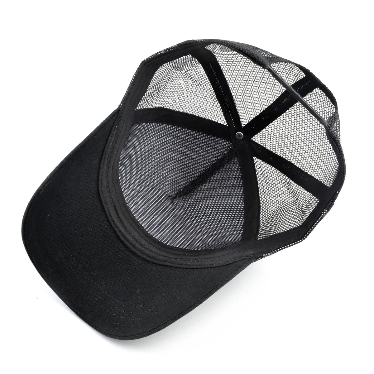 Unisex Embroidered Goat Patch Trucker Cap Four Seasons Snapback Baseball Hat