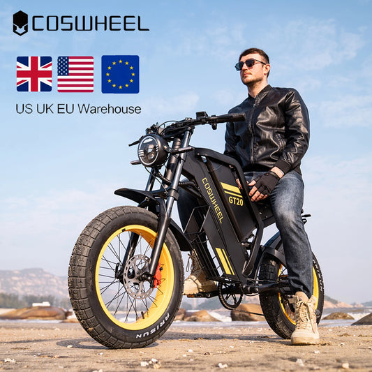 Coswheel Electric Bike Dual Motor GT20 Pro 3000W 48V 40AH Mountain Off Road Fat Tire Ebike