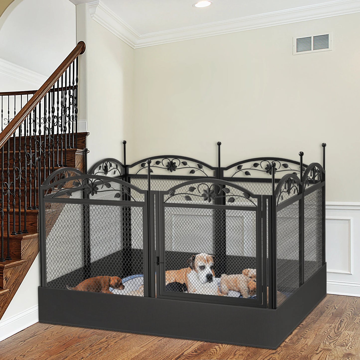 8 Panels Heavy Duty Dog Playpen Outdoor Indoor Fence Pad