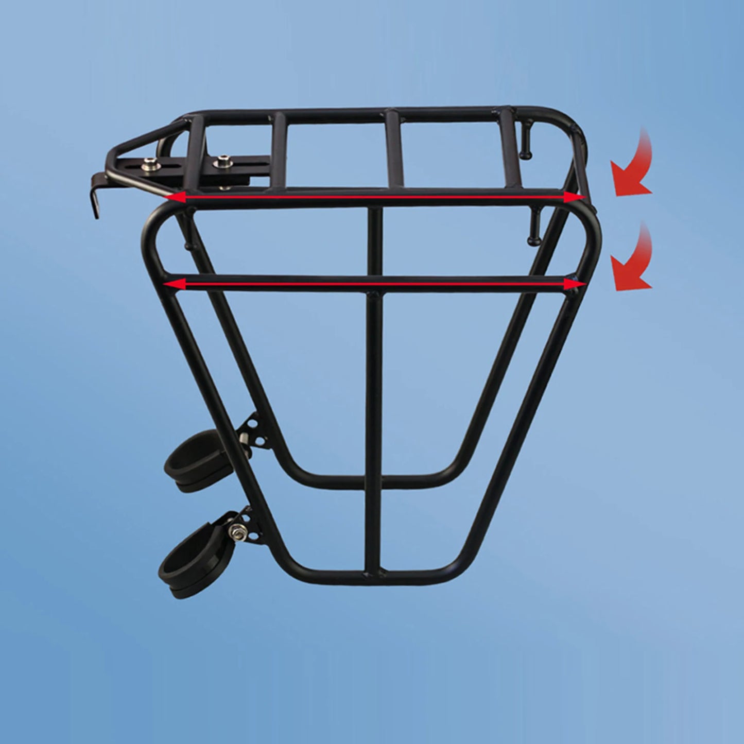 Steel Bike Front Cargo Rack Adjustable MTB Luggage Bracket