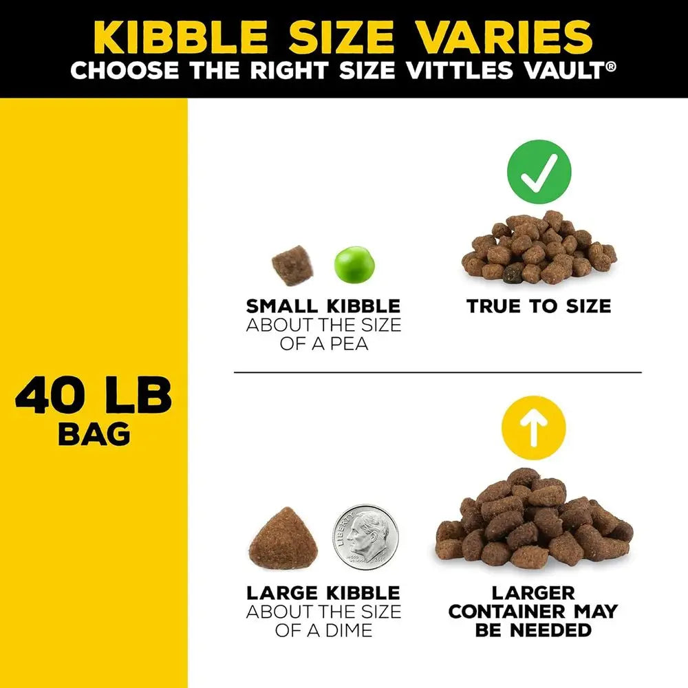 Stackable Dog Food Storage Container With Sealing Lid Up To 40 Lbs USA Made