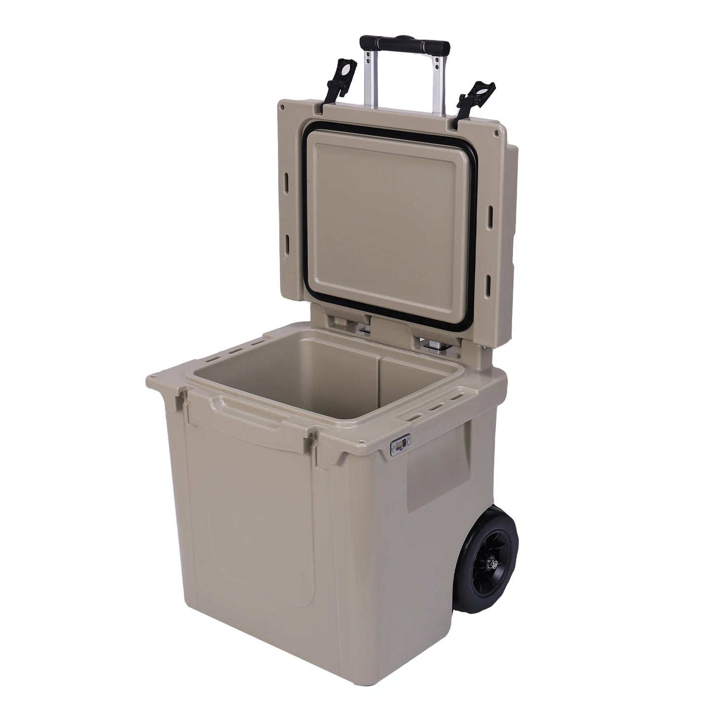 5L Insulated Hard Cooler With Wheels Rotomolded Leak Proof Latches For Beach