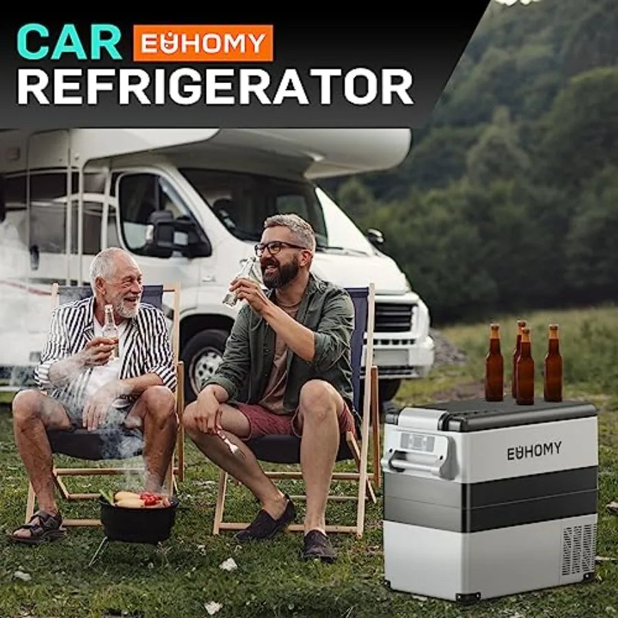 12V Portable Refrigerator 59 Qt 55L App Control Cooler Freezer 12 24V DC AC