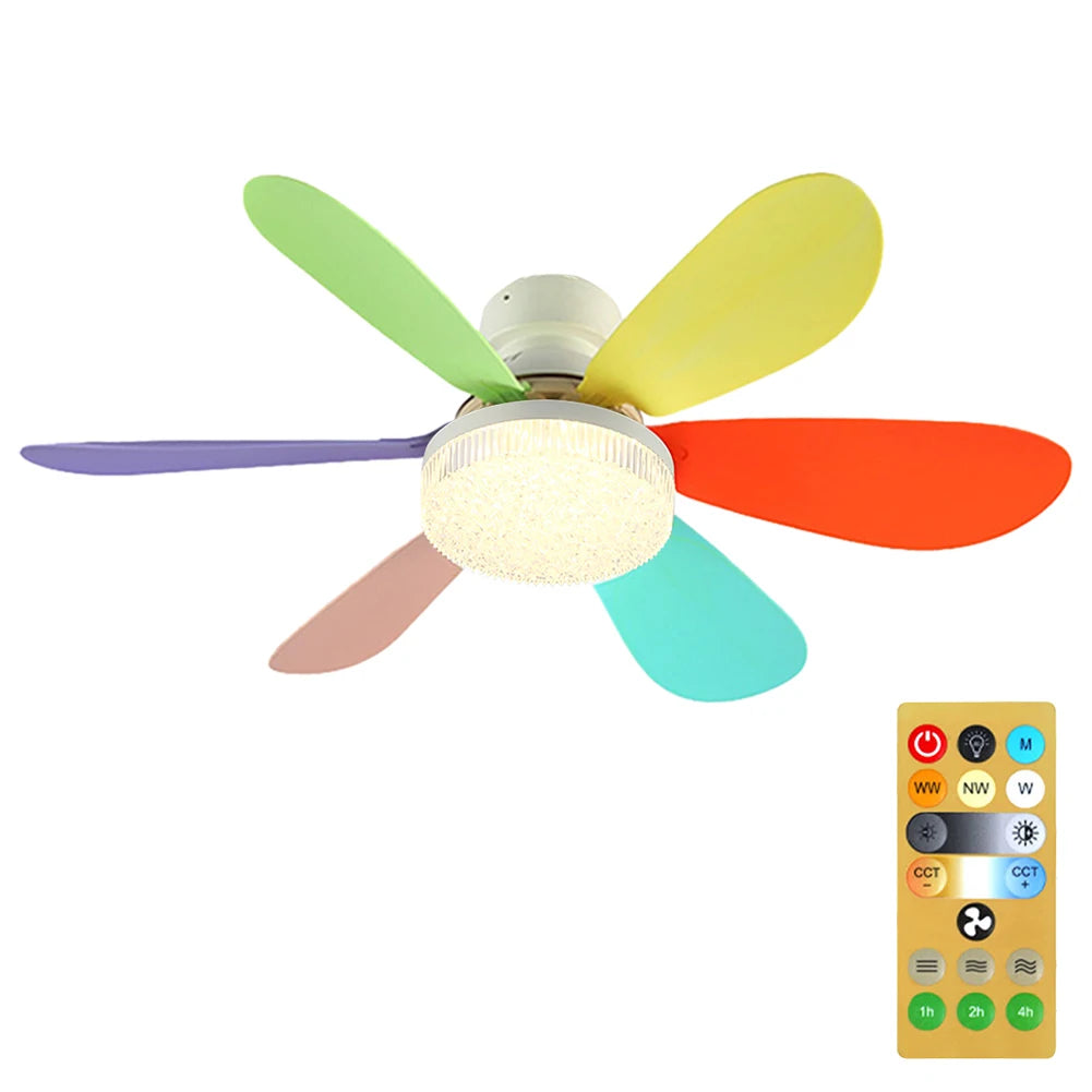 Socket Fan Lamp E26 E27 Base Wireless Remote Control LED Bulb Ceiling Fan Replacement for Bedroom Living Room Kitchen Balcony