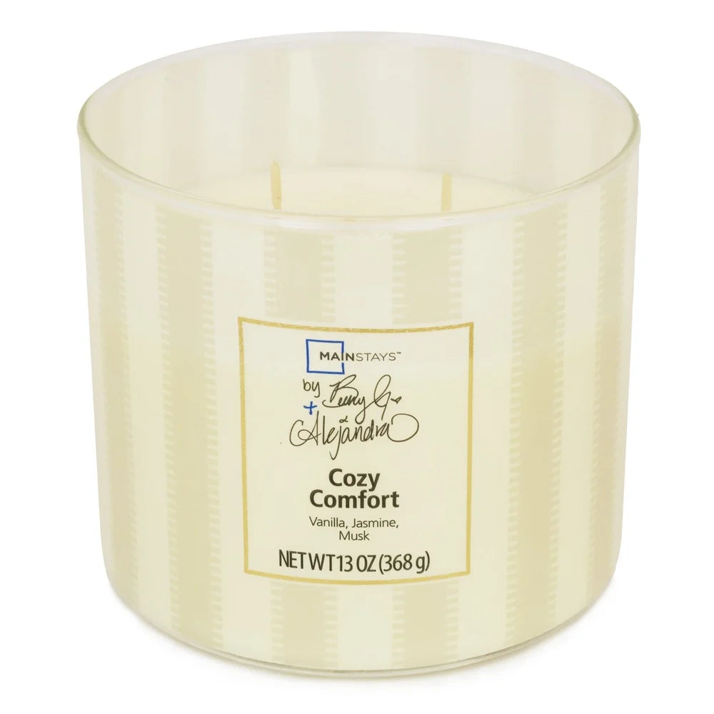 Aromatic 3 Wick Candle Vanilla Jasmine Musk Home Decor