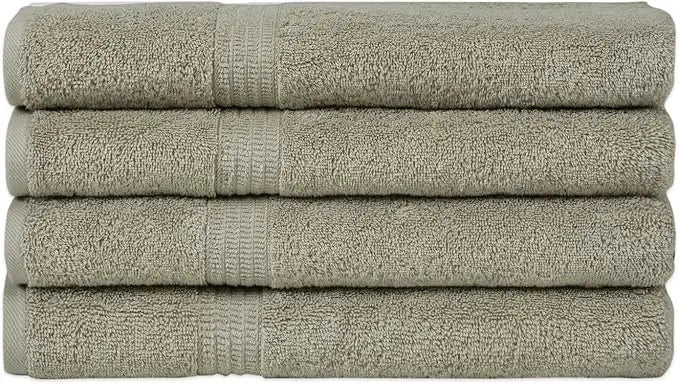 Four Piece Luxury Bath Towel Set Organic Cotton 500GSM