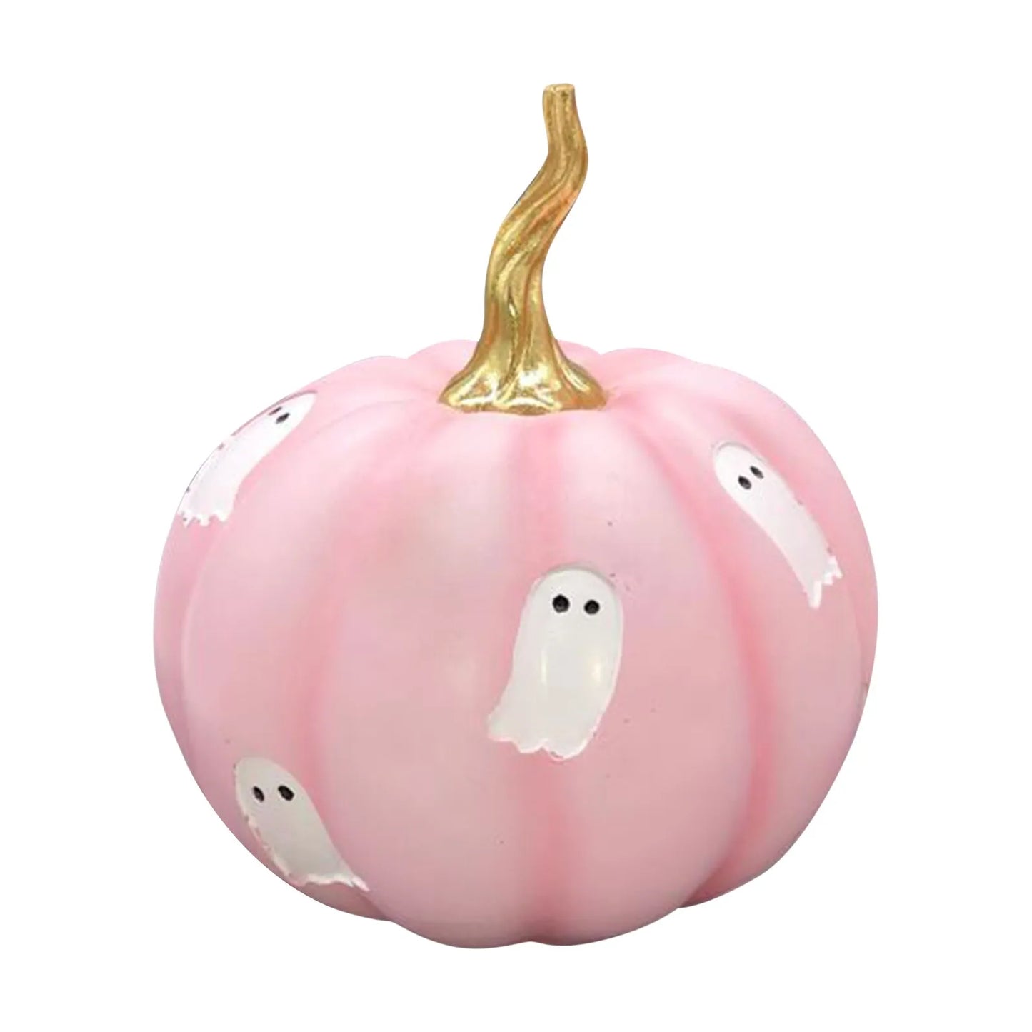 Pinks Pumpkin Halloween Decoration 18 Cm Resin Kawaii Mantle Table Centerpiece Indoor Shelf Party Prop Gift Ready Box