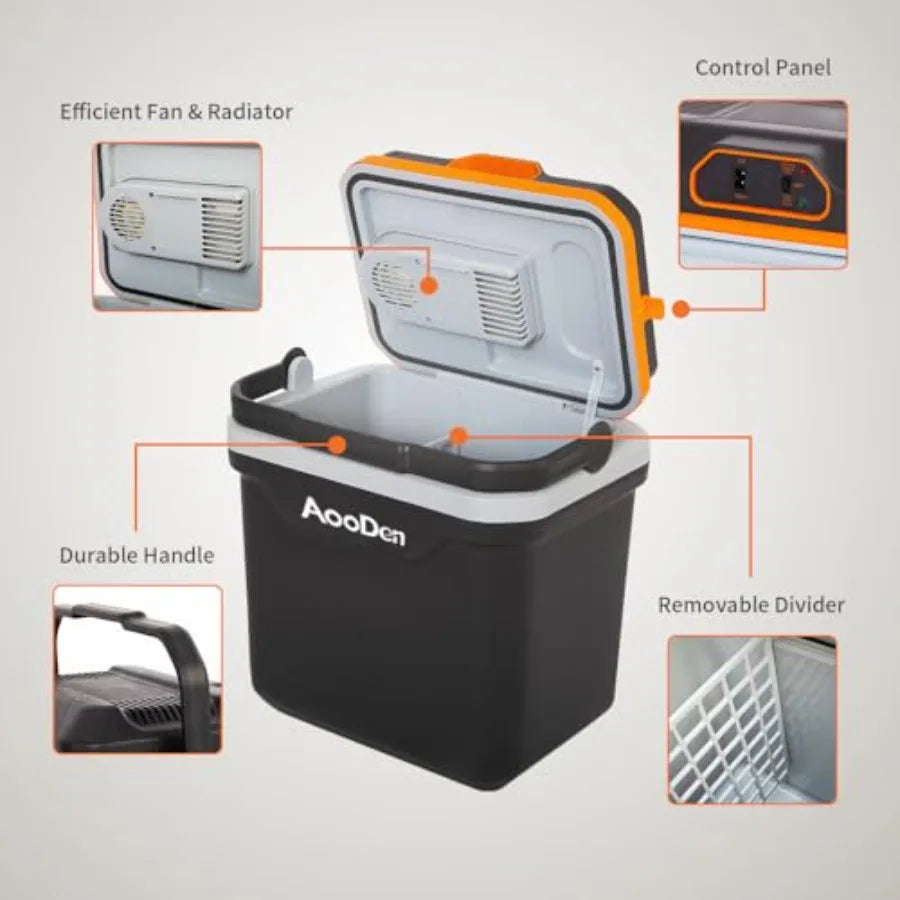 26 Quart Thermoelectric Car Cooler and Warmer 12V DC for Travel and Camping