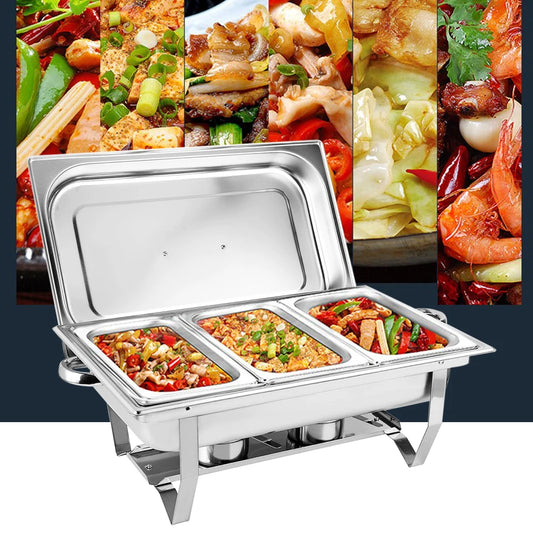 Stainless Steel Tableware Set Folding 3-Frame Dining Stove 4KG Ideal For Buffets Hotel