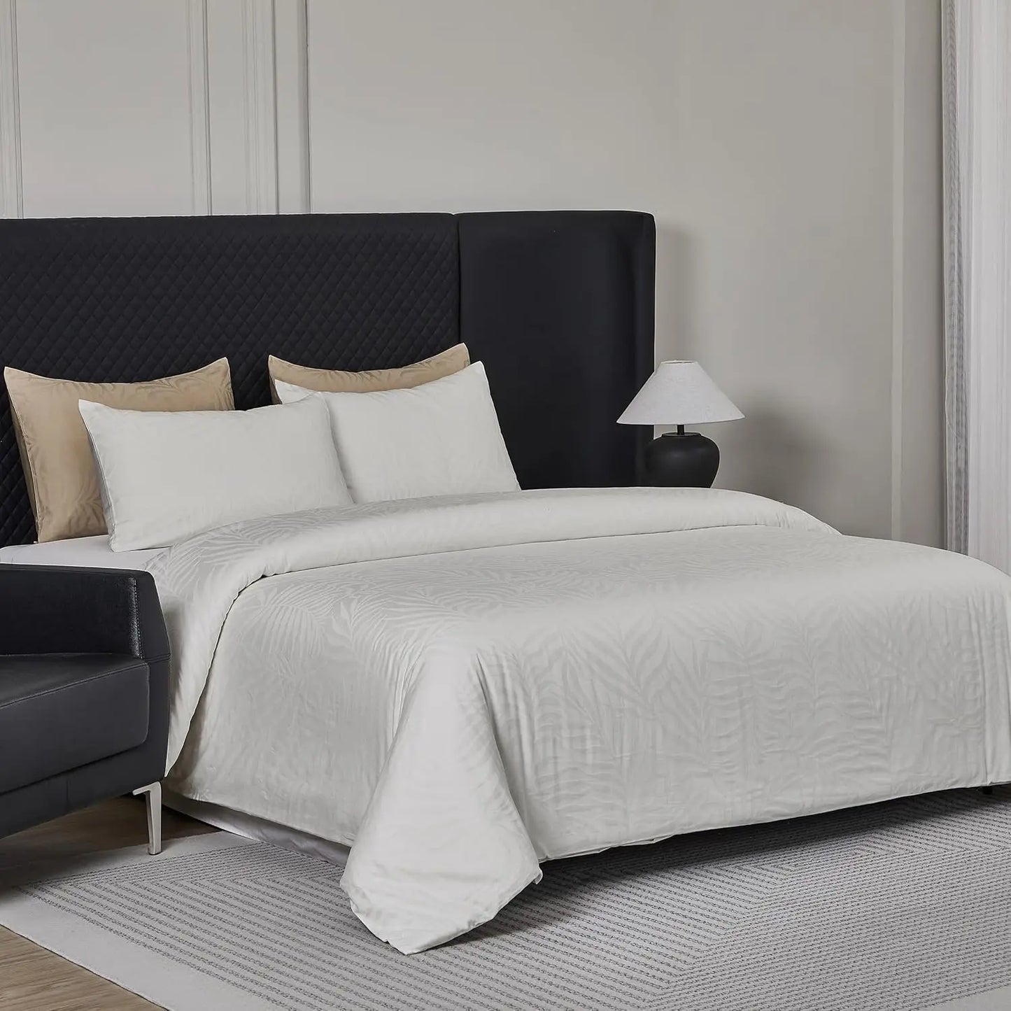 Simple And Opulence Duvet Cover Cotton Blend Breathable Luxury Bedding