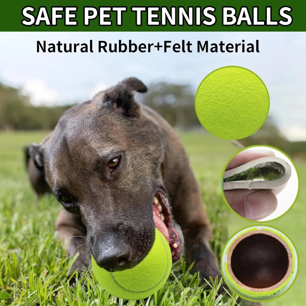Magicorange Large Tennis Balls for Dogs 6 Pack 4 Inch Toy
