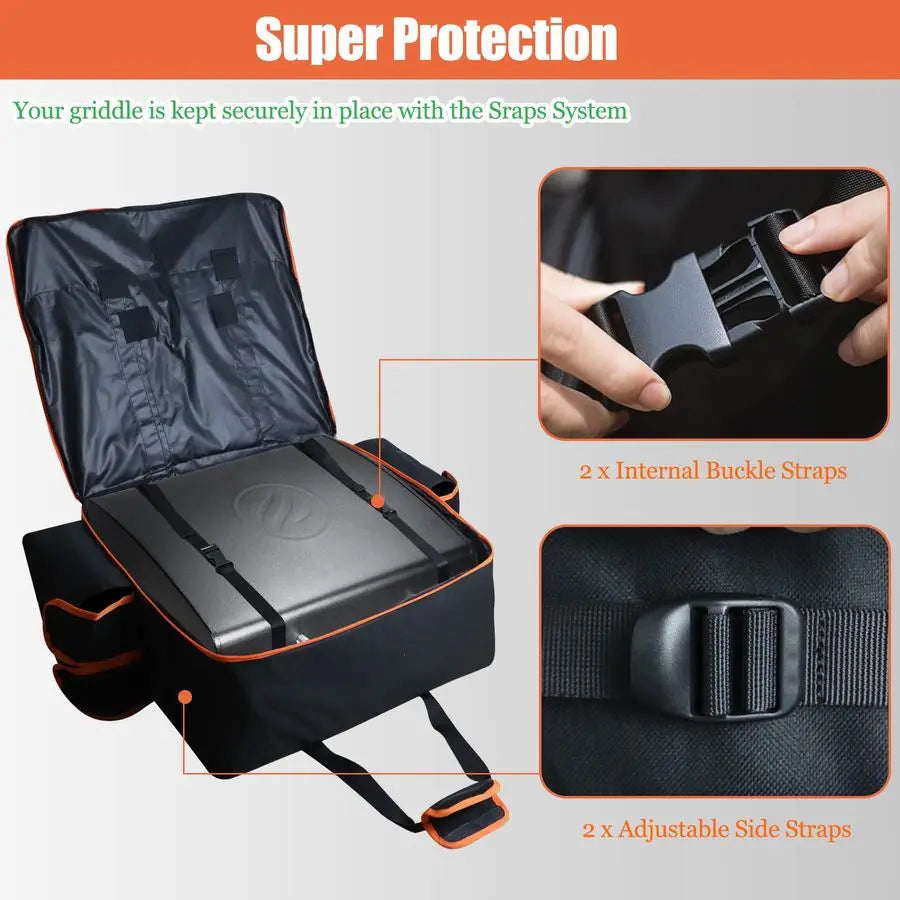 22 Inch Griddle Carry Bag For Blackstone With Hood Lid Portable Weather Resistant