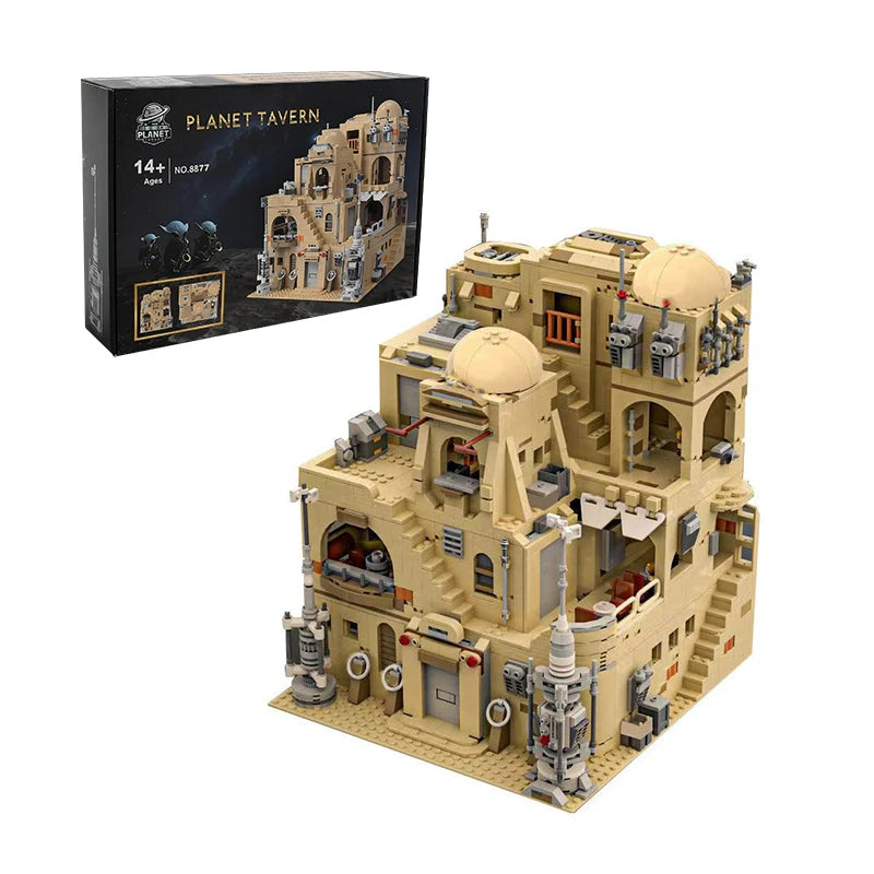 1971Pcs Planet Tavern Building Blocks Model Street View Lego Compatible Toys