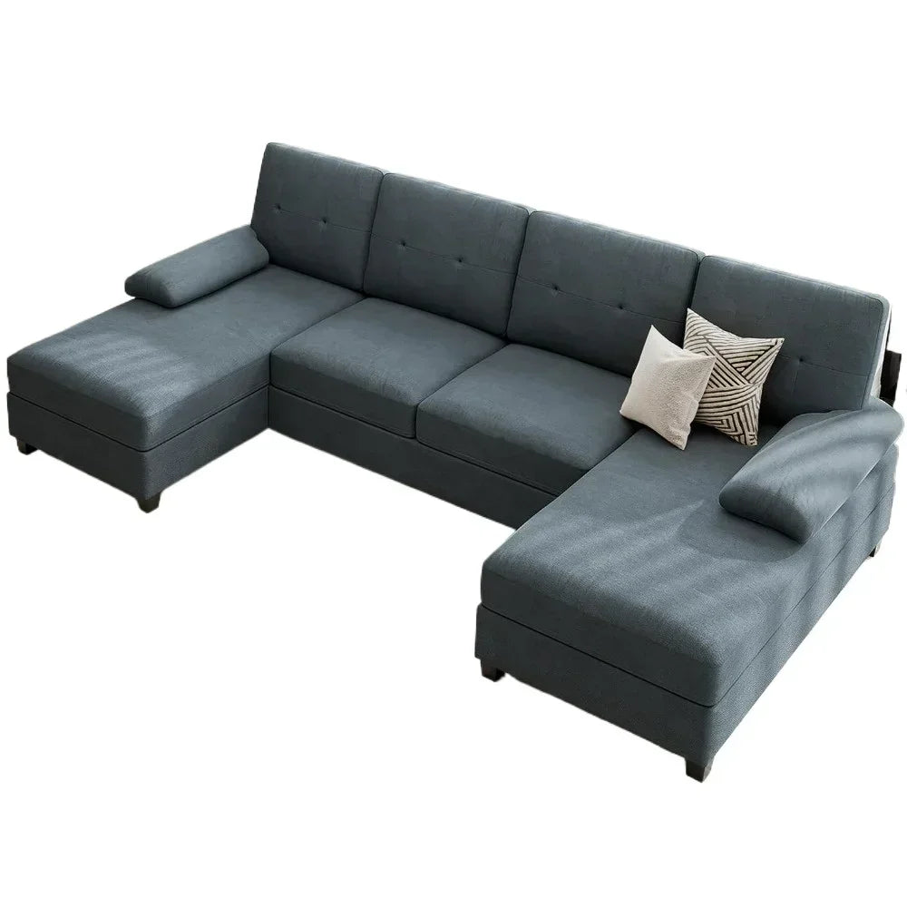 Sectional Sofa Couches for Living Room 4 Seat U Shaped
