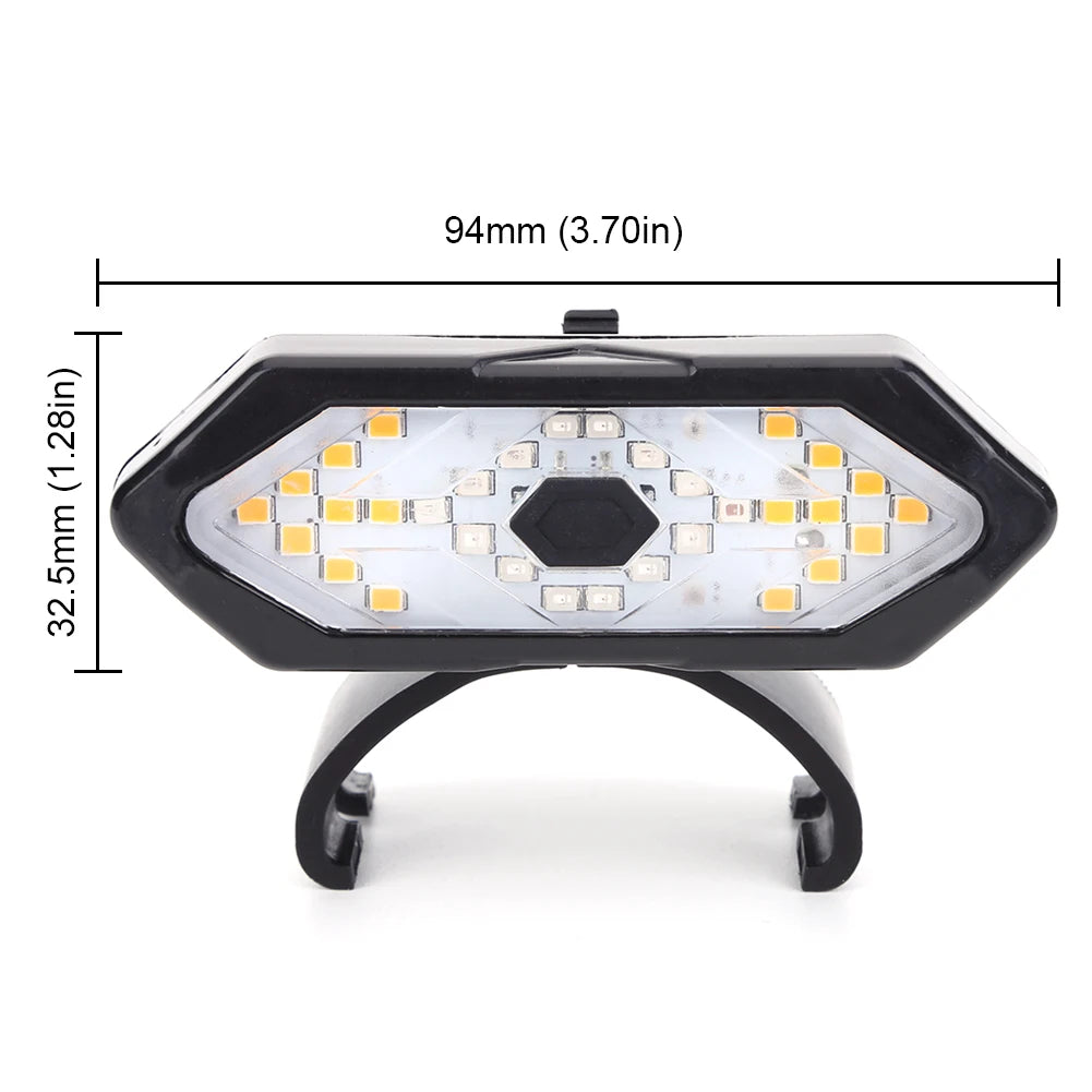 Smart Wireless Turn Signal Scooter Tail Light 900mAh USB