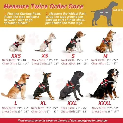 Service Dog Vest And ID Cards Set For ADA Compliance With Durable Metal Tag
