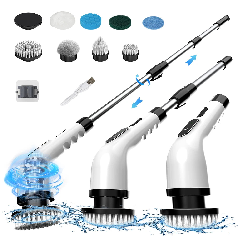 Viladepot 9 In 1 Electric Cleaning Brush Wireless Rotatable