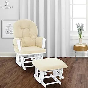 Brisbane Nursery Glider Ottoman Set With Recliner Rocking Chair