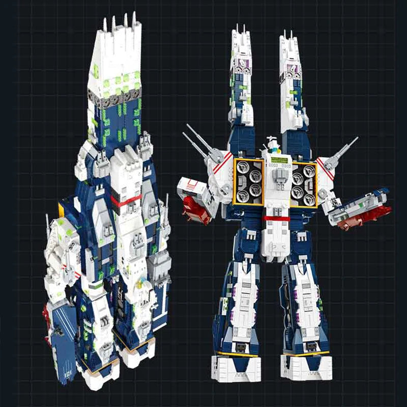 4682 PCS Fortress Ship Building Blocks Robotech Warship Mecha Model Toys