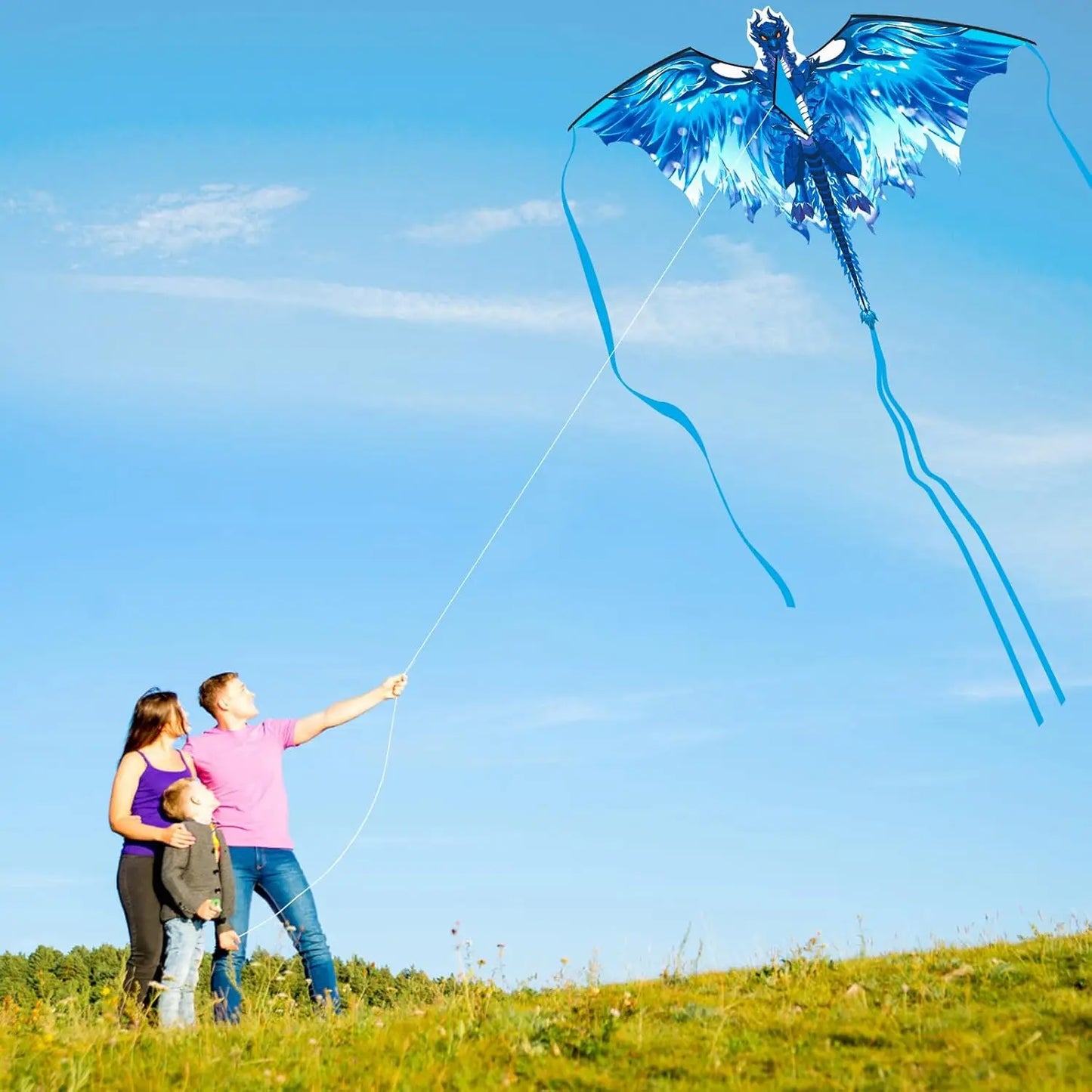 Dragon Kite For Adults And Kids Easy To Fly For Beginners Beach Park Fun