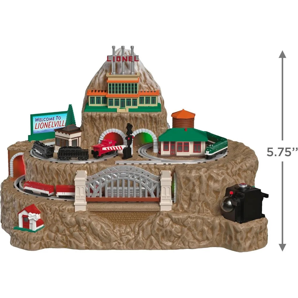 Lionelville Christmas Train Set With Light Sound Motion For Tabletop Decoration