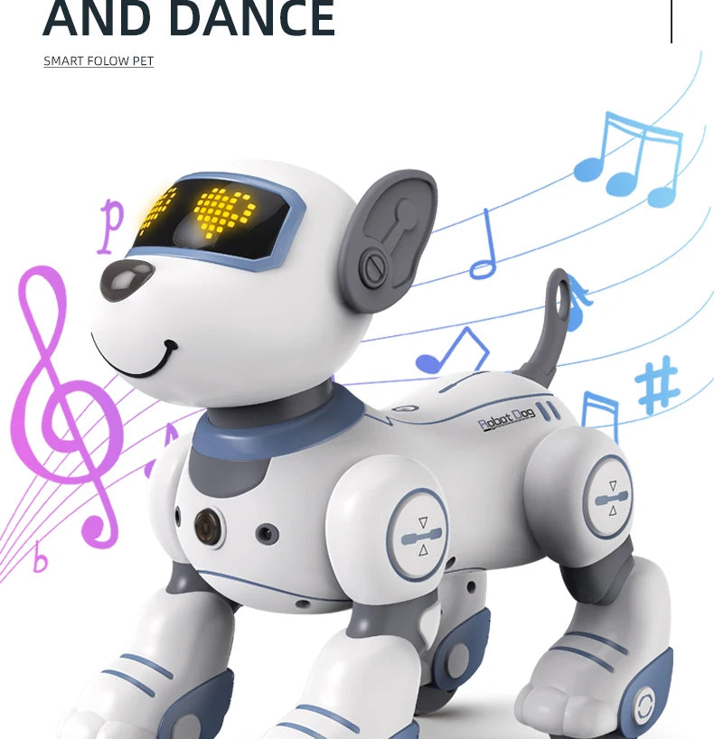 Kelaton RC Robot Dog Toy With Voice Command Programmable Touch Sensor Music