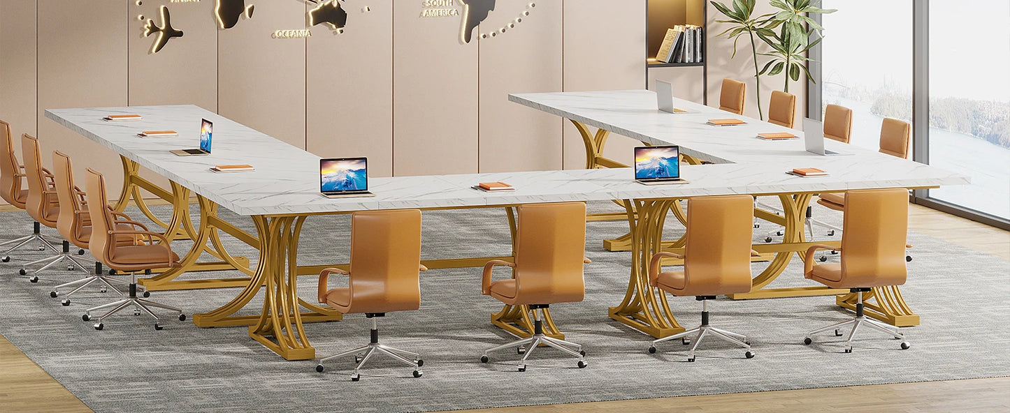 Tribesigns Office Desk 70.9 Inch Wooden Computer Desk