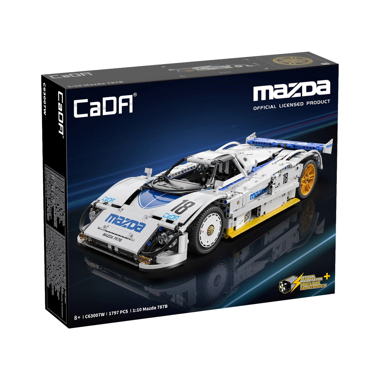 CaDA 1 To 10 Mazda 787B Racing Car Building Blocks Model Kit