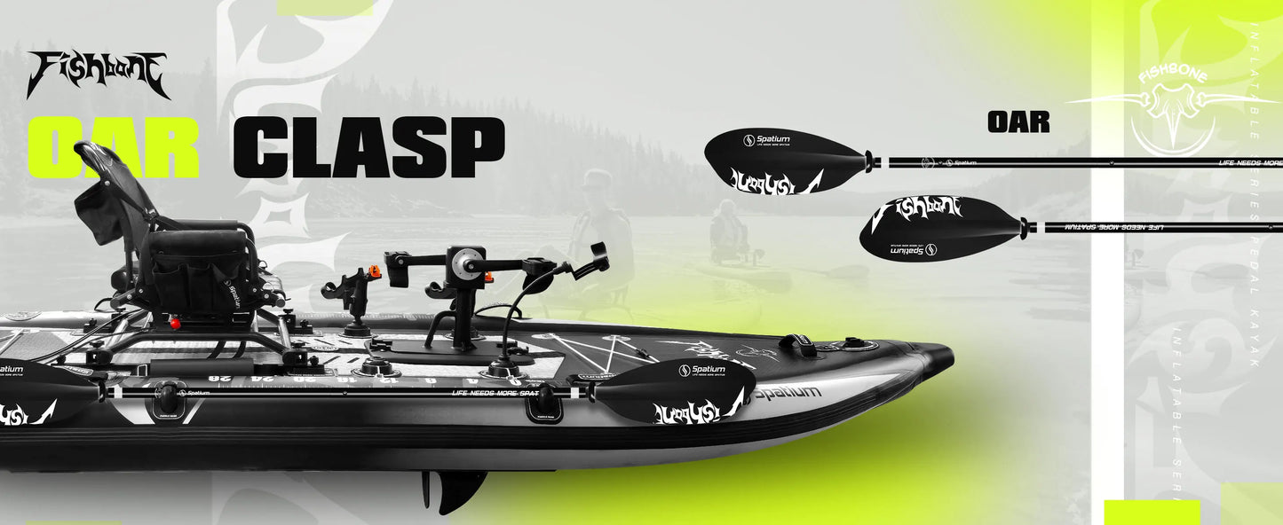 Spatium Fishing Kayak With Pedal Drive Sit On Top 11ft 660lb Capacity