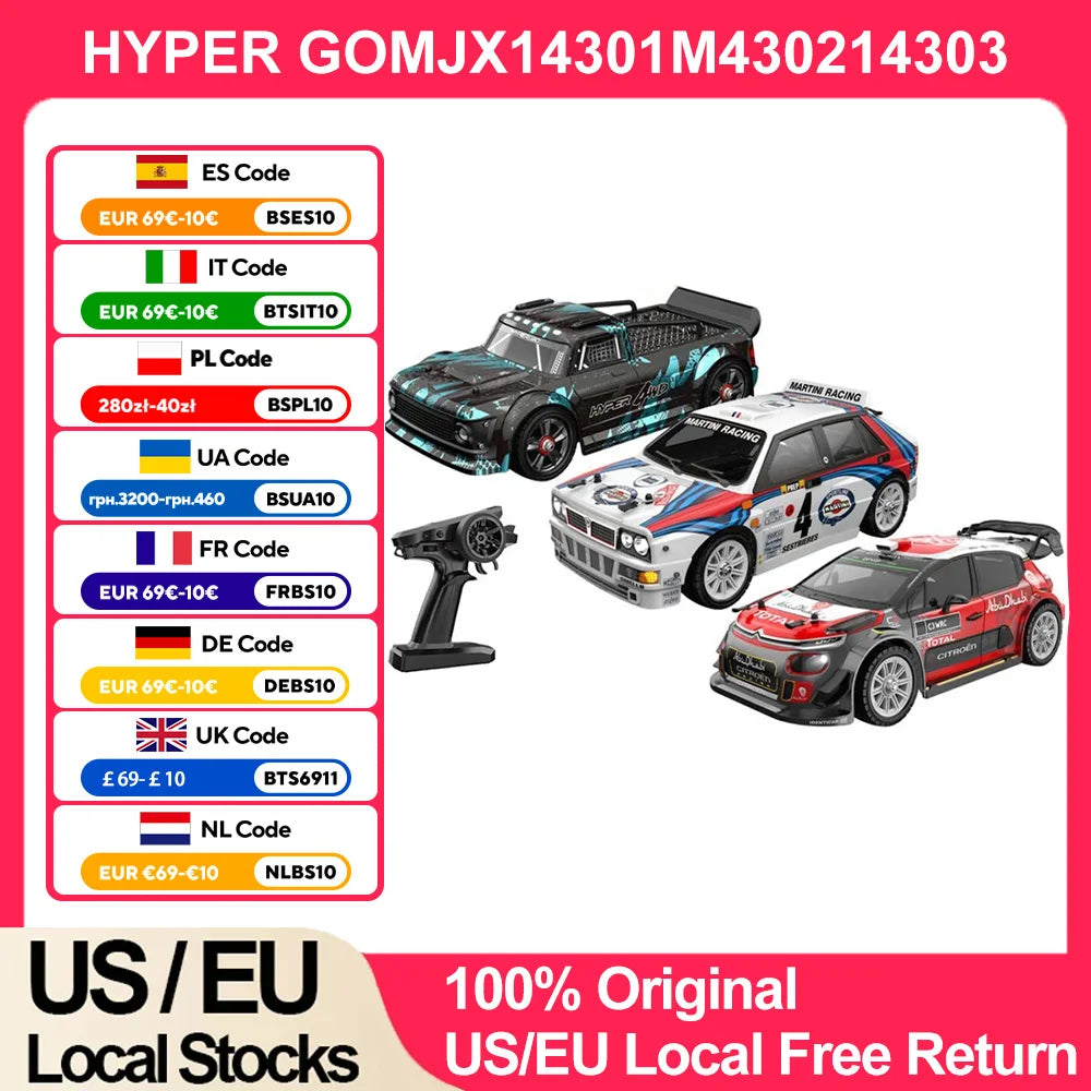 MJX Hyper Go RC Car 55kmh Brushless 4WD Off Road Toy