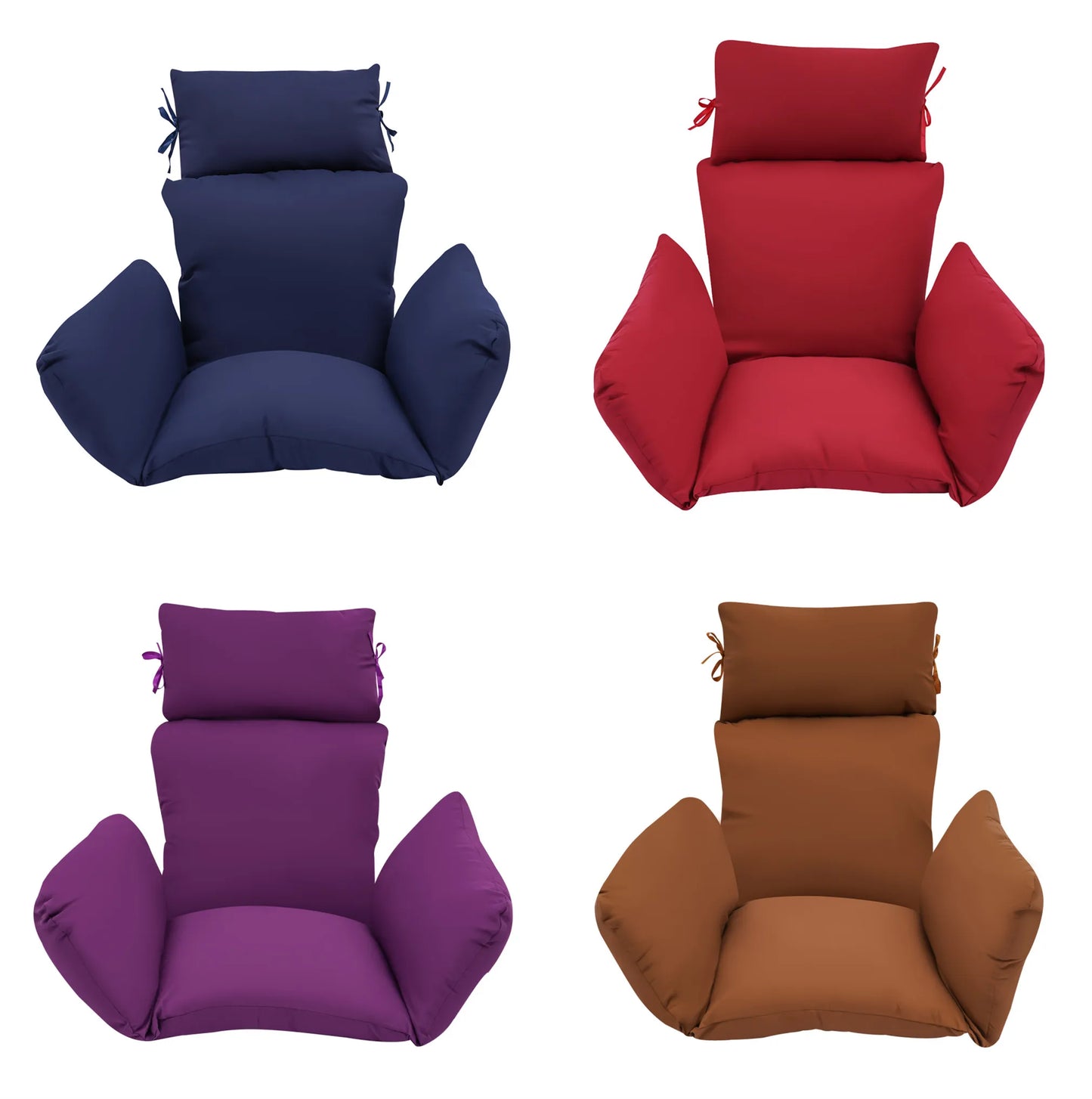 Solid Color Hanging Swing Egg Chair Cushion Durable Sofa Cushion Hanging Basket Swing Cushion Removable and Washable