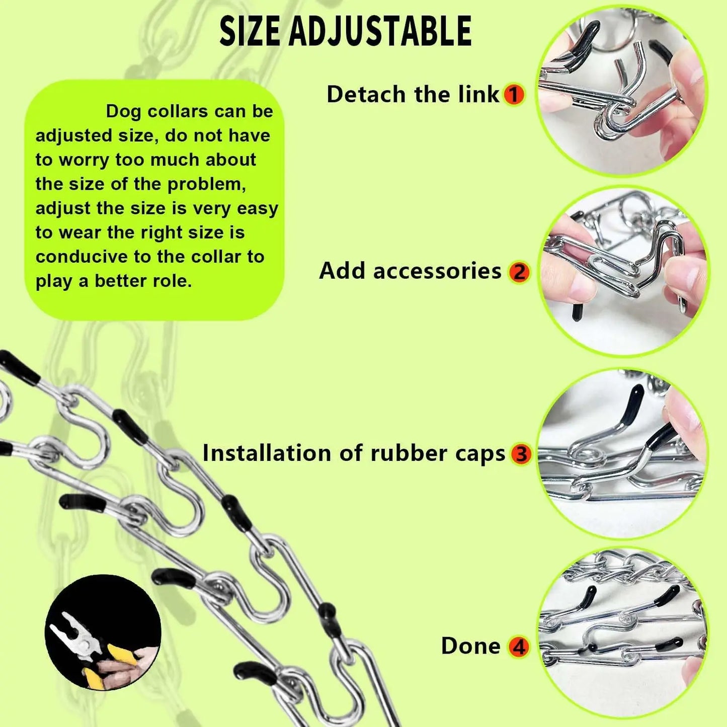 XMSJ Dog Training Collar With Quick Release Buckle And Swivel Ring Small Plastic