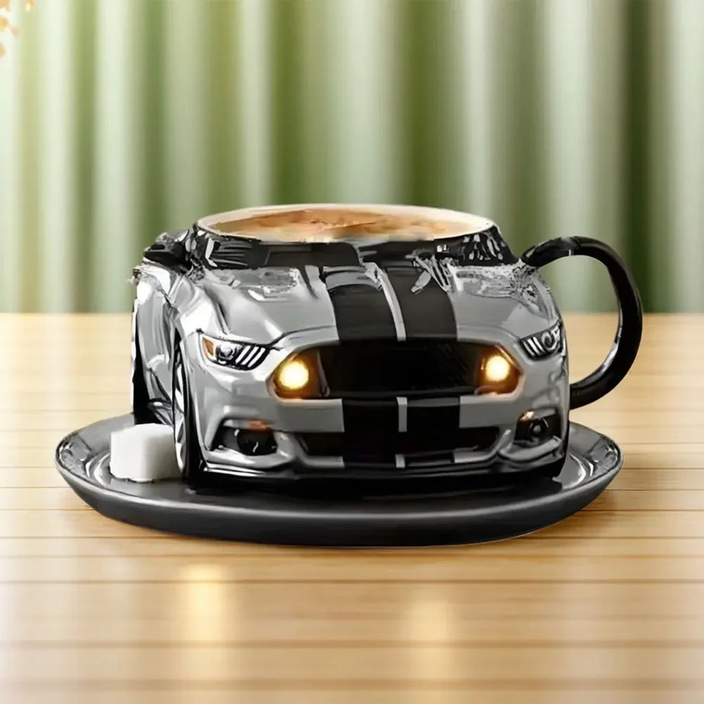 Handcrafted Car Shaped Stainless Steel 300ML Coffee Mug