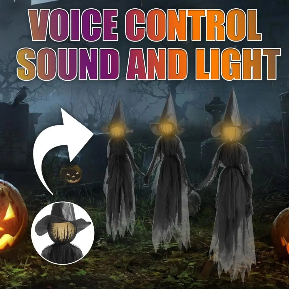 Halloween Scream Witch Outdoor Waterproof LED Lights