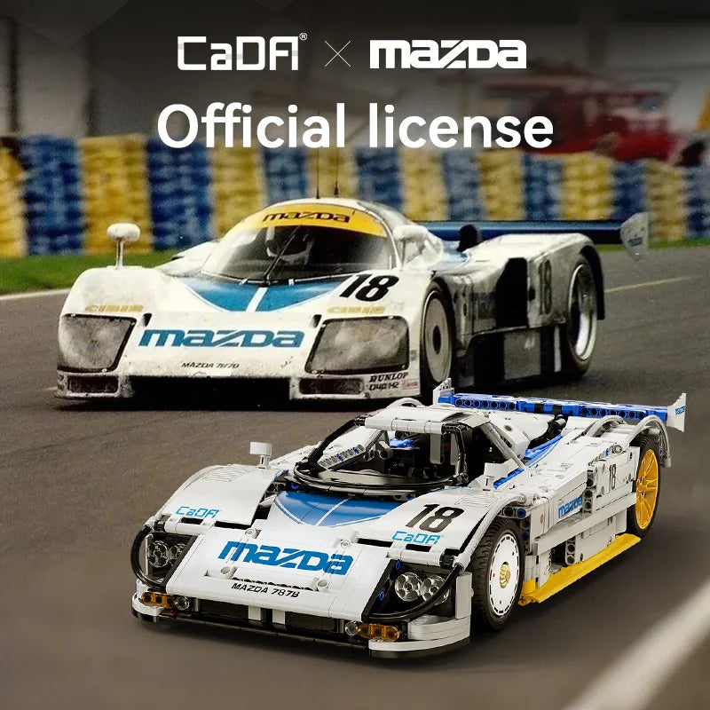 CaDA 1 To 10 Mazda 787B Racing Car Building Blocks Model Kit