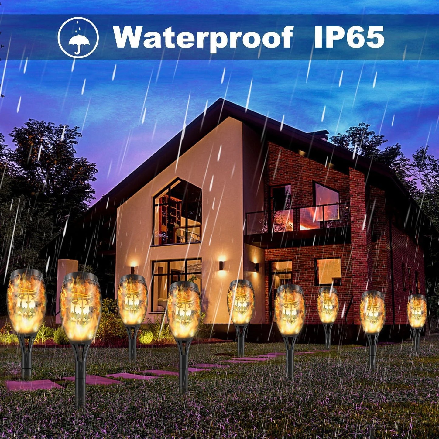 4 Pack Skull Shaped Solar Powered Night Lights For Garden