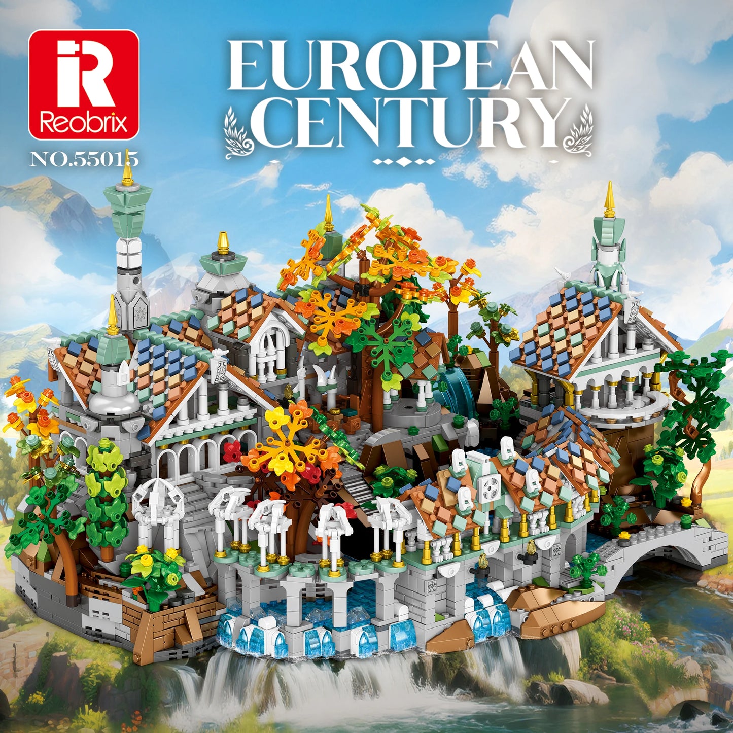 4406Pcs Rivendell Medieval Castle MOC Modular Building Blocks Lego Compatible