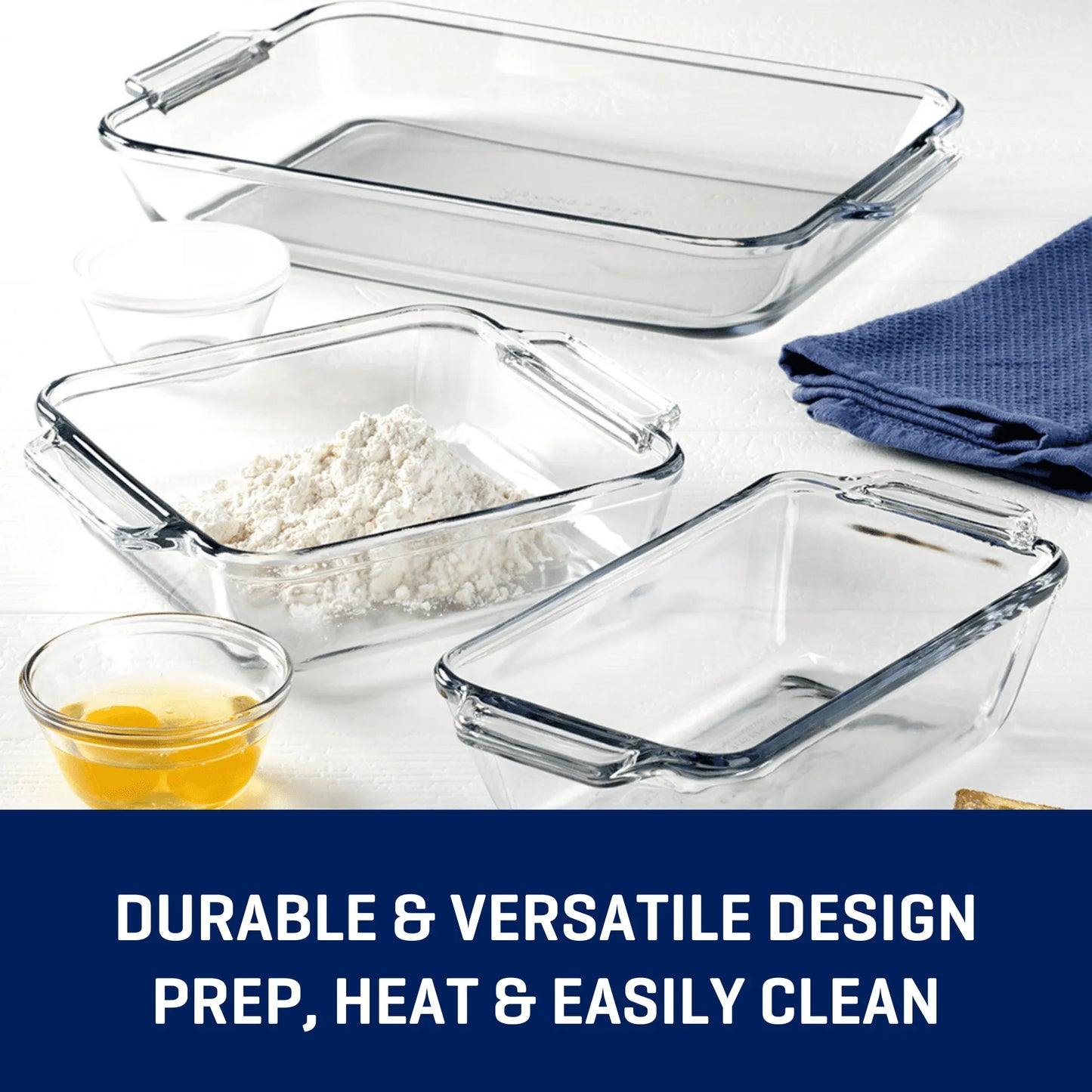 Glass Baking Dish Set 7 Piece Glass Bakeware Set