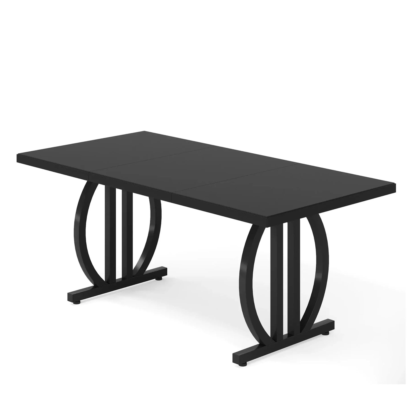 Tribesigns 63 Inch Dining Table For 4 To 6 With Heavy Duty Metal Frame