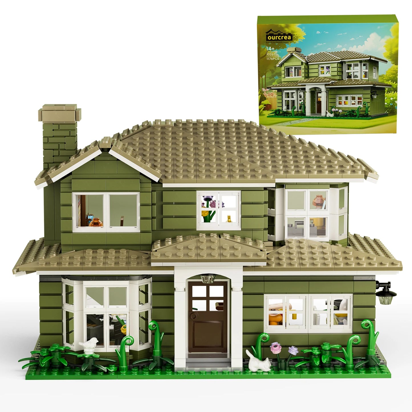 Dunphy House Building Blocks Set 1176 PCS Modern Architecture Model Bricks Gift