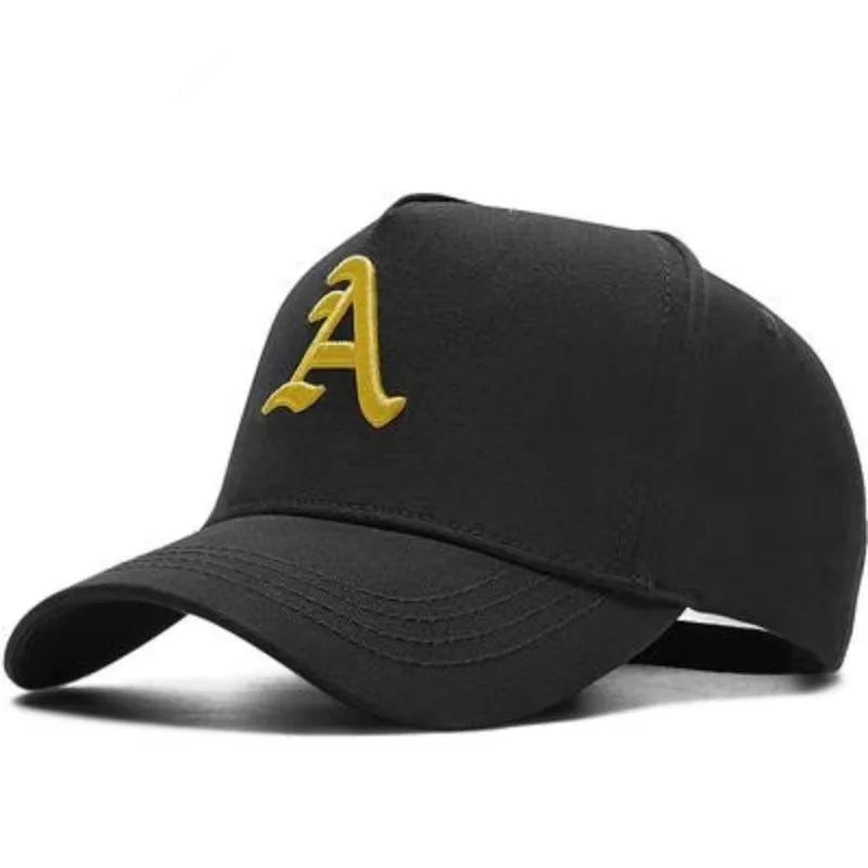 Unisex A Letter Embroidered Baseball Cap Outdoor Adjustable Sun Protection Hat