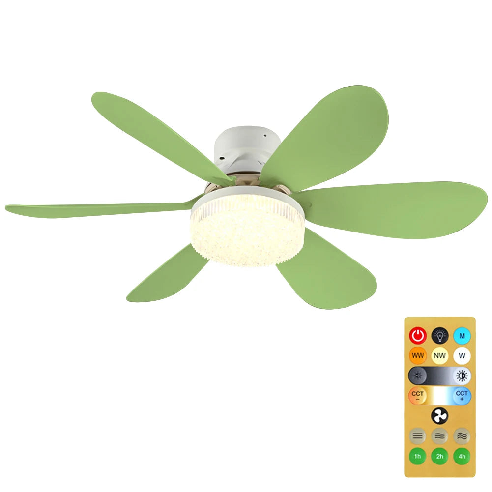 Socket Fan Lamp E26 E27 Base Wireless Remote Control LED Bulb Ceiling Fan Replacement for Bedroom Living Room Kitchen Balcony