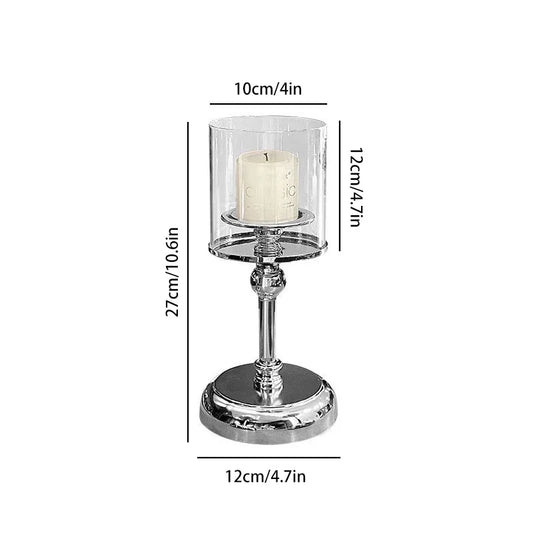 Nordic Metal Glass Candlestick Holders Wedding Decor