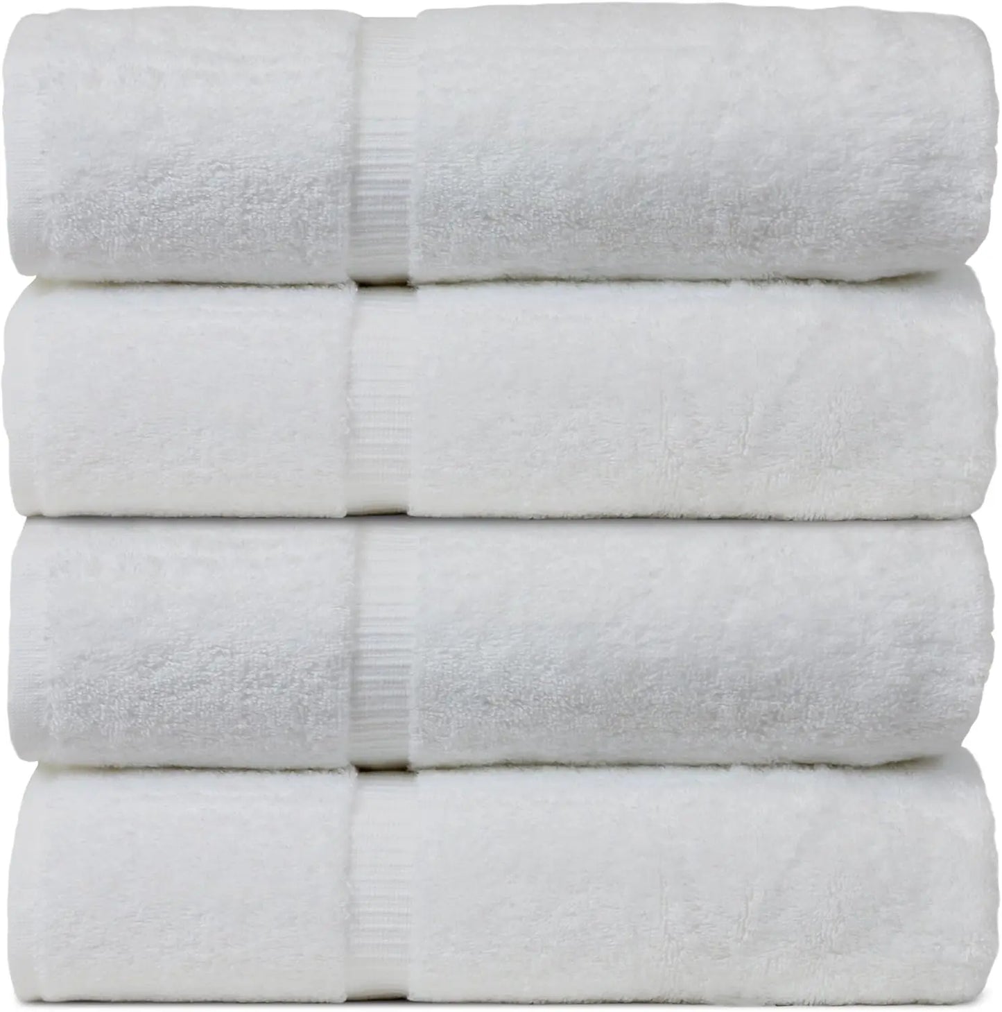 Turkish Cotton Bath Towel Set 4 Pack 27x54 700 GSM Eco