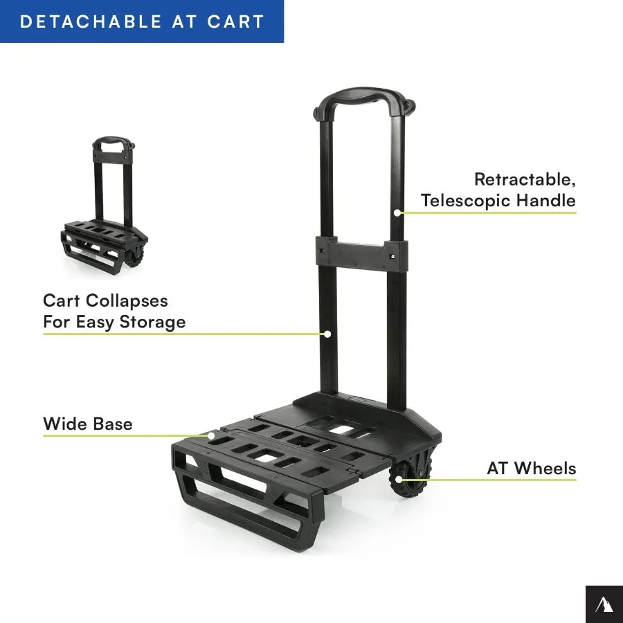 Titan Deep Freeze 60 50 Plus 10 Can Wheeled Cooler Collapsible All Terrain Cart
