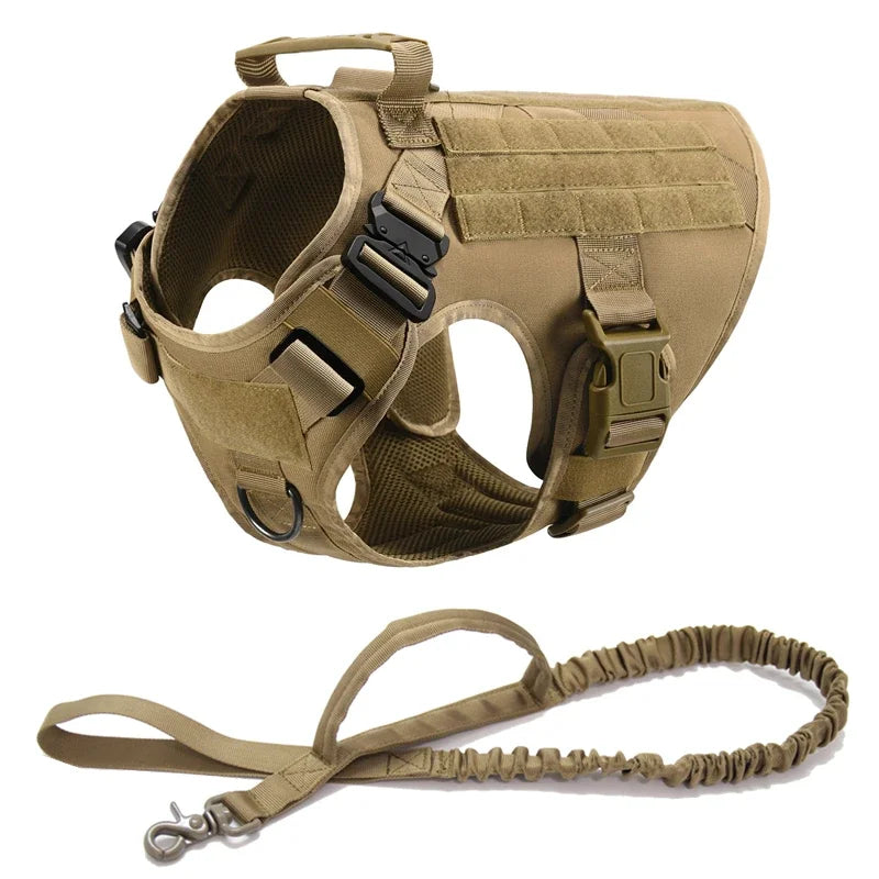 Tactical Military Vest German Shepherd Harness And Leash