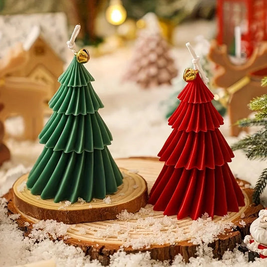 Christmas Tree Candle Silicone Mold DIY Resin Cement Kit