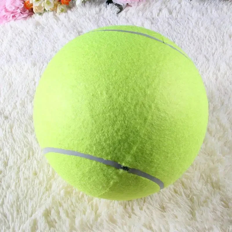 Giant Inflatable Tennis Ball for Dog Chew Toy Outdoor Play