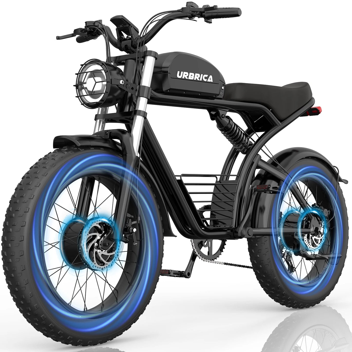 Electric Bike for Adults 3000W 1500W 32MPH 48V 23AH Max 75 Miles Electric Motorcycle 20 Inch Fat Tire Dirt Bike Shimano 7 Speed EBike