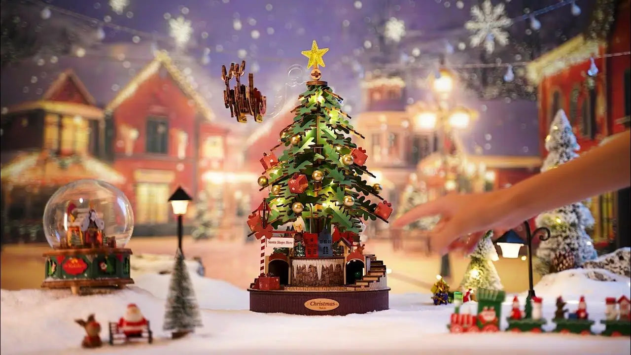 Robotime Christmas Melody Tree Music Box Puzzle Light